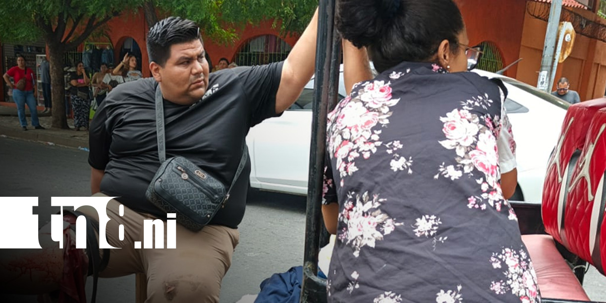 Foto: Accidente con caponera cerca del Cine Cabrera, en Managua / TN8