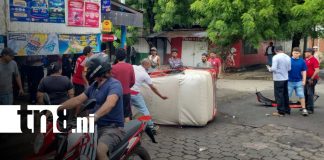 Foto: Accidente con caponera en el Reparto Schick, en Managua / TN8