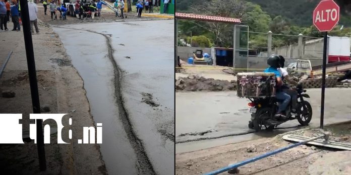 Foto: Daños a obra pública de Jinotega / TN8