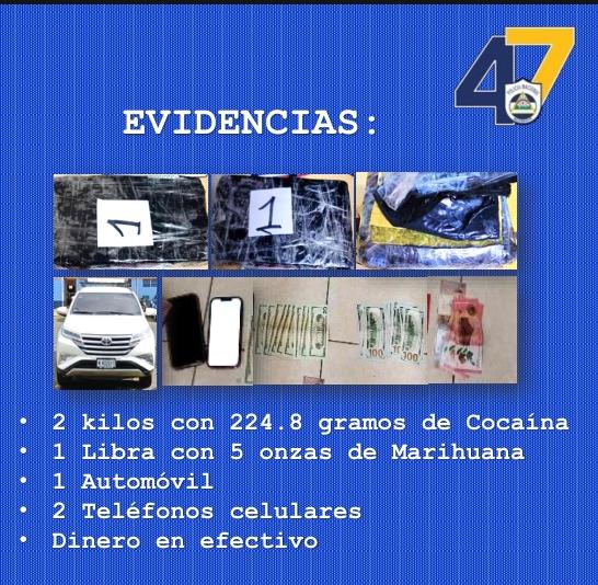 Foto: Captura de implicados en drogas en Rivas / TN8