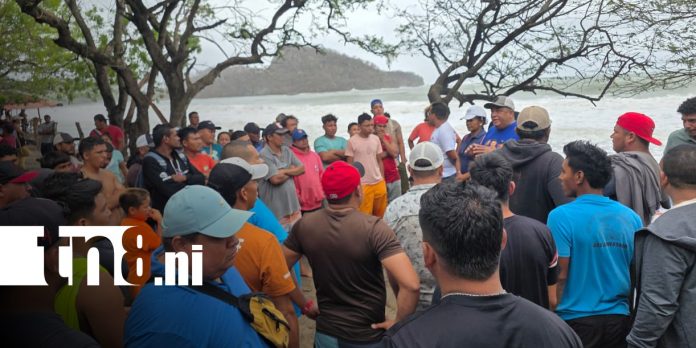 Foto: Acompañamiento tras oleaje en San Juan del Sur y Tola / TN8 Foto: Acompañamiento tras oleaje en San Juan del Sur y Tola / TN8