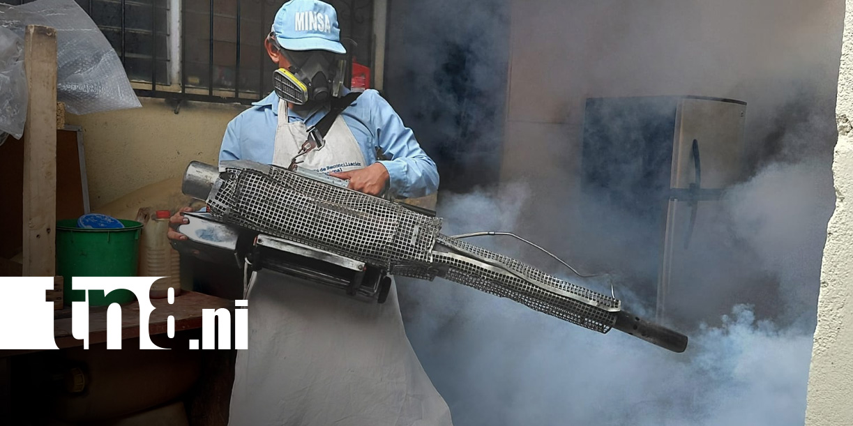 Foto: Fumigación y abatización en Managua / TN8