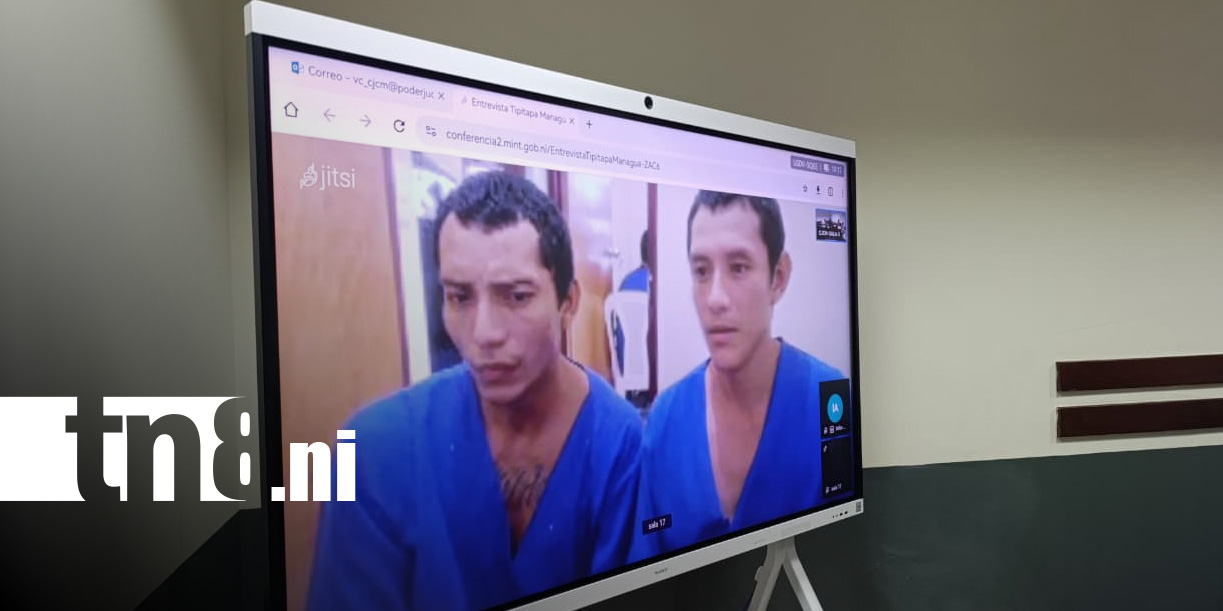 Foto: Hermanos enfrentan la justicia por robo en Managua / TN8