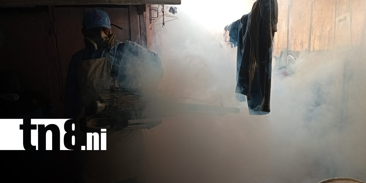 Foto: Fumigación y abatización en Managua / TN8