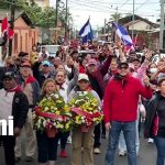 Caminata masiva en celebración de 47 años de la liberación de Diriamba Foto: Caminata en Diriamba con la miltancia sandinista / TN8