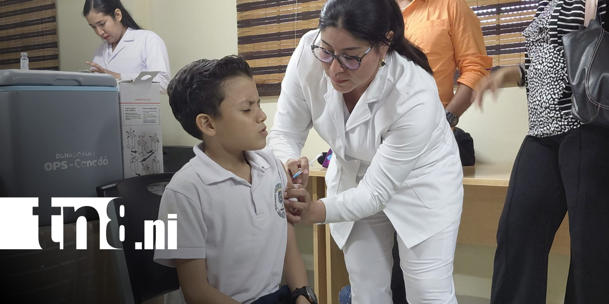 Foto: Vacunación contra el VPH en Managua / TN8