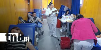 Foto: Donación de sangre en Managua / TN8