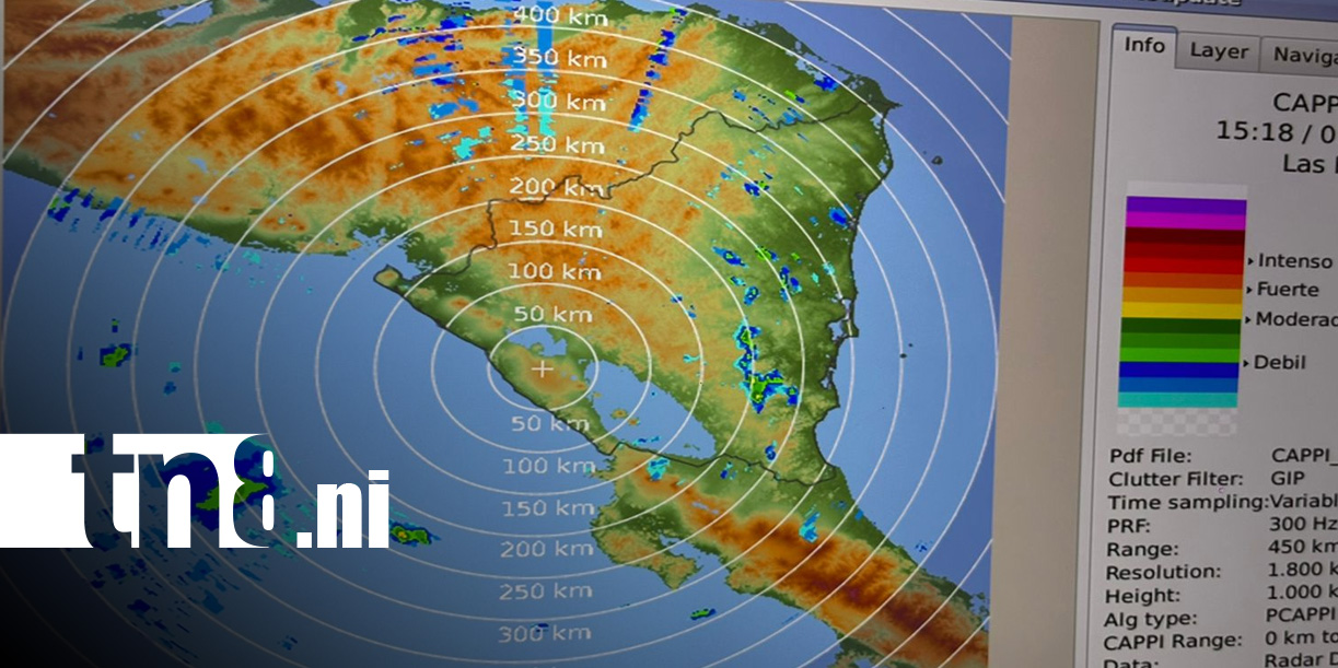 Foto: Pronóstico del clima en Nicaragua / TN8