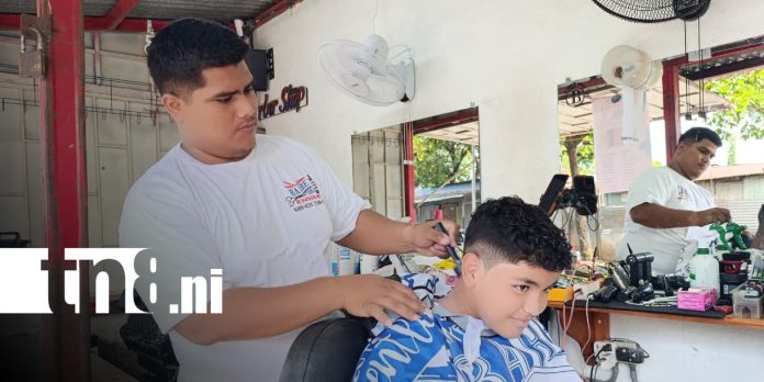 Foto: Endree Eugarrios, exitoso barbero de Managua / TN8 Foto: Endree Eugarrios, exitoso barbero de Managua / TN8