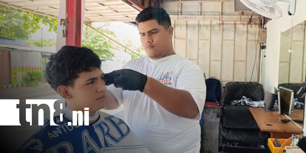 Foto: Endree Eugarrios, exitoso barbero de Managua / TN8