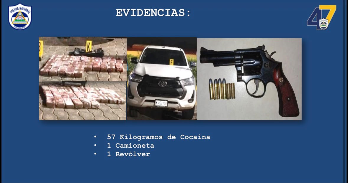 Foto: Operativo policial termina con captura de traficantes de cocaína en la vía Tipitapa a Masaya / TN8