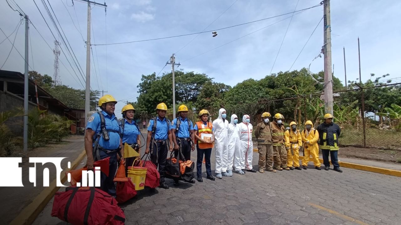 Foto: Preparación constante para proteger vidas en ciudad sandino/TN8