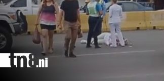 Foto: Accidente de tránsito en Altamira, Managua / TN8