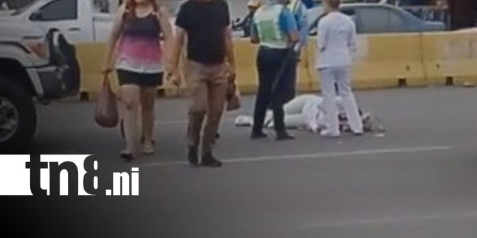Foto: Accidente de tránsito en Altamira, Managua / TN8 Foto: Accidente de tránsito en Altamira, Managua / TN8