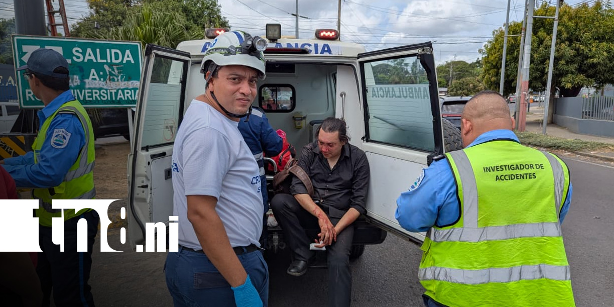 Foto: Accidente de tránsito en la Rotonda Centroamérica, Managua / TN8