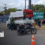 Foto: Accidente de tránsito en la Rotonda Centroamérica, Managua / TN8