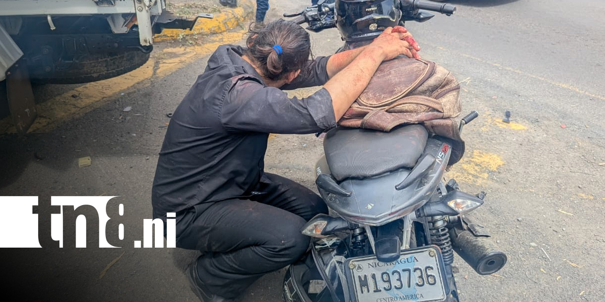 Foto: Accidente de tránsito en la Rotonda Centroamérica, Managua / TN8