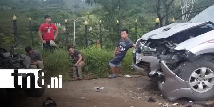 Foto: Fuerte accidente en el Caribe Norte / TN8 Foto: Fuerte accidente en el Caribe Norte / TN8