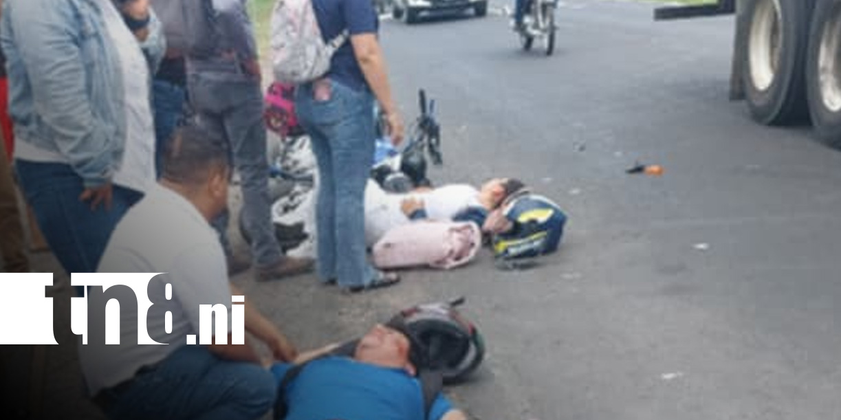 Foto: Fuerte accidente en Rivas / TN8