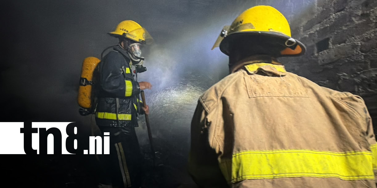 Foto: Fuerte incendio en una tabacalera de Jalapa / TN8