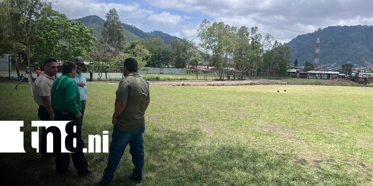 Foto: Construcción del teatro Otto de la Rocha en Jinotega / TN8