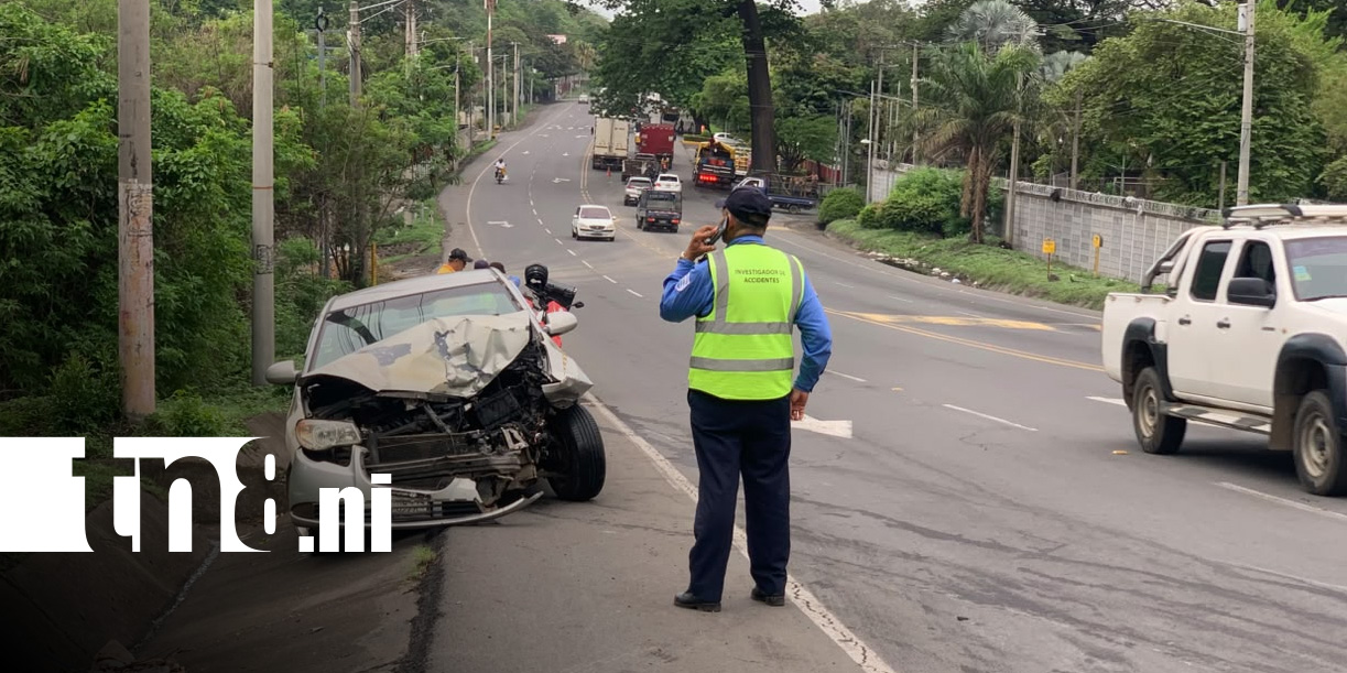Foto: Extraño accidente de tránsito en la Cuesta El Plomo / TN8