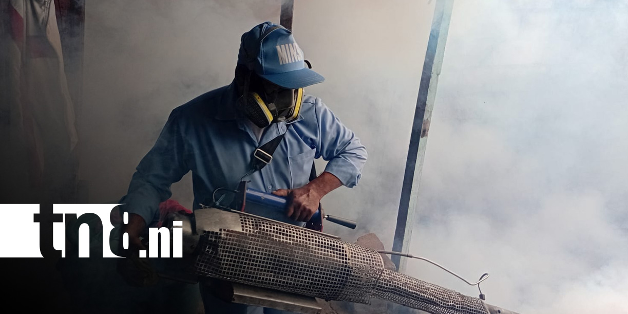 Foto: Fumigación en Managua / TN8