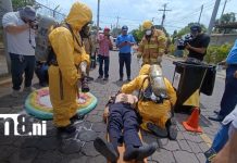 Bomberos de Ciudad Sandino entrenan para emergencias químicas Foto: Preparación constante para proteger vidas en ciudad sandino/TN8