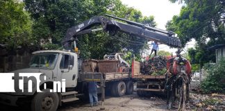 Foto: Limpieza de cauce en Managua / TN8