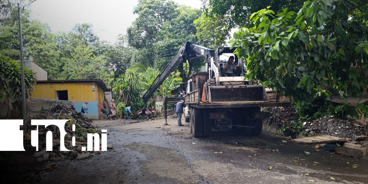 Foto: Limpieza de cauce en Managua / TN8