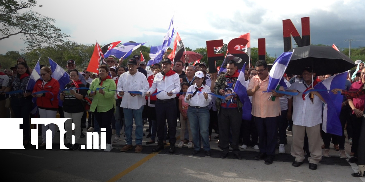 Foto: Inauguración de carretera adoquinada de 12 kms en Chontales / TN8