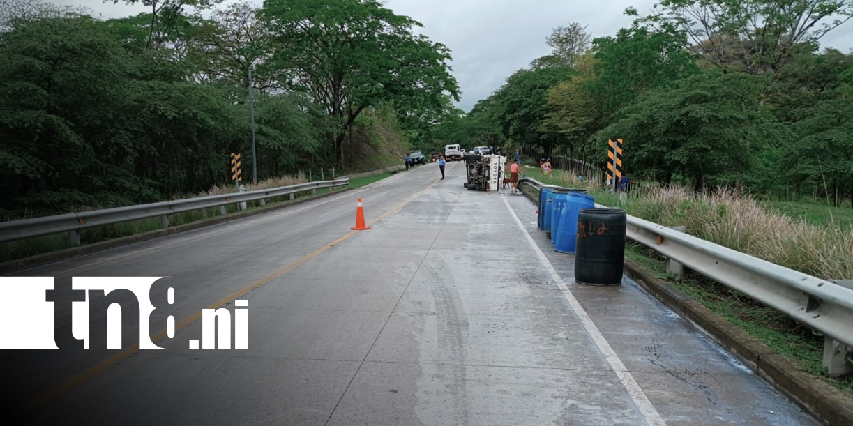 Foto: Accidente de tránsito en carretera de Muy Muy a Río Blanco, en Matagalpa / TN8