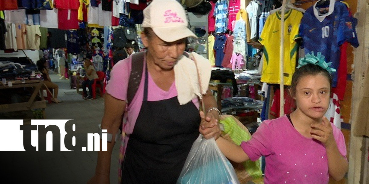 Foto: María Lourdes, una madre trabajadora del Iván Montenegro / TN8
