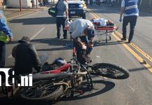 Accidente en Carretera Sur deja a una mujer hospitalizada con múltiples fracturas Foto: Accidente en Carretera Sur, Managua / TN8