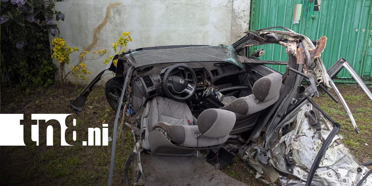 Foto:Fuerte accidente en Carretera Sur deja un lesionado en Las Palmeritas, Carazo/TN8