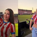 Naiel Aguilera, la Musa del Mundial está muy atenta a su querido Paraguay Foto: Naiel Aguilera, la musa del Mundial que alienta a Paraguay