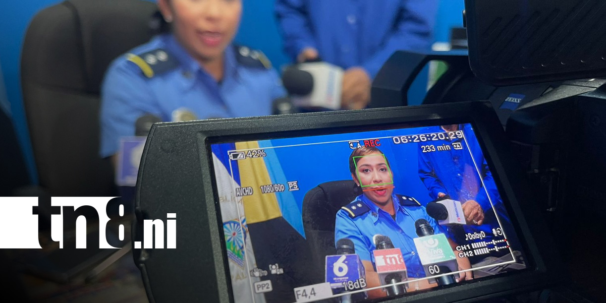Foto: Conferencia de la policía en Masaya / TN8