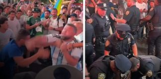 Foto: Pleito con argentinos en Times Square, Nueva York