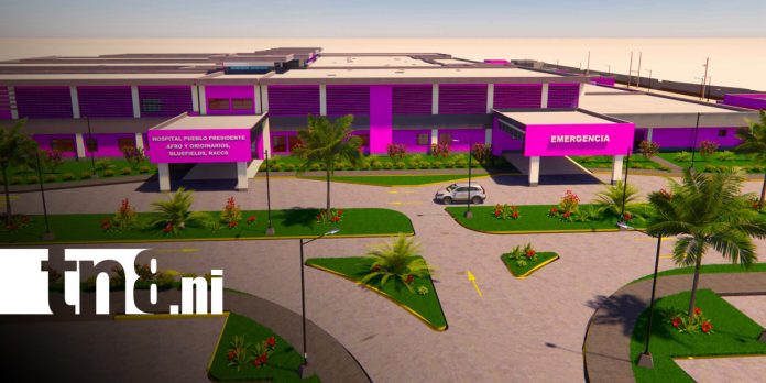 Foto: Diseño del nuevo hospital que se construirá en Bluefields