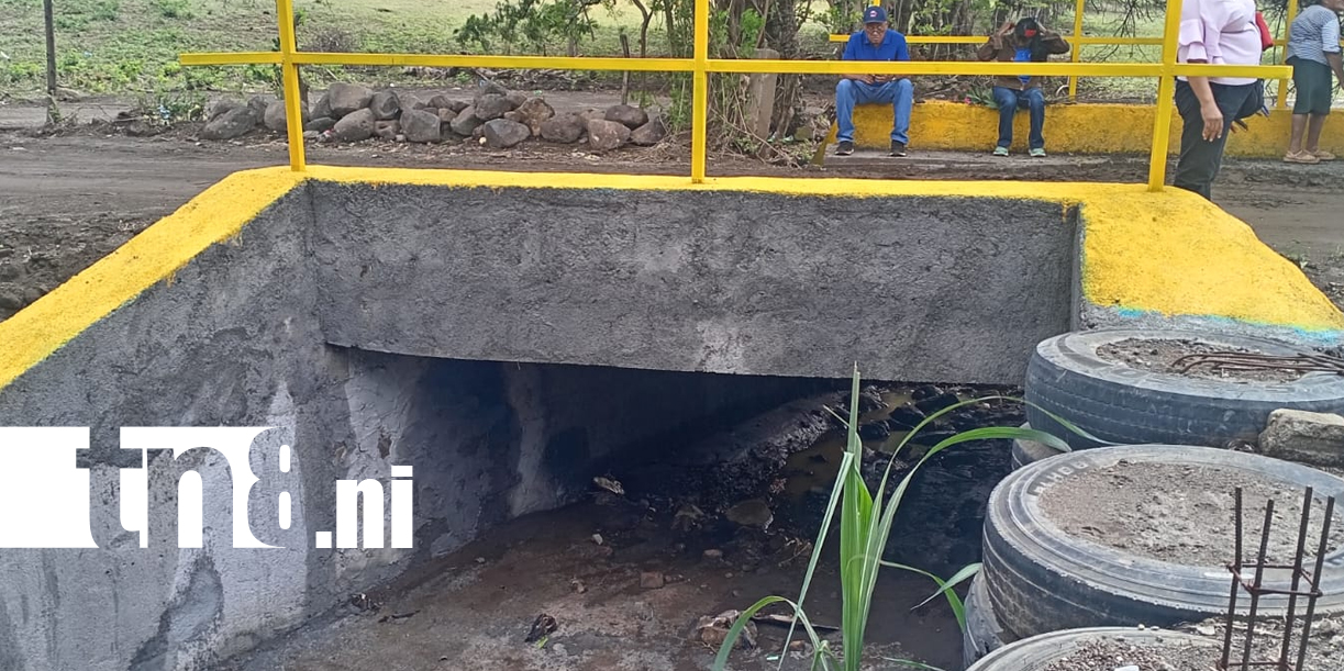 Foto: Nuevas cajas puente devuelven tranquilidad a familias de Nandaime /TN8