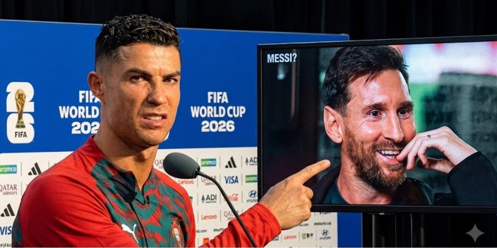 Foto: Ronaldo y su clara molestia cuando le mencionan a Messi /Cortesía Foto: Ronaldo y su clara molestia cuando le mencionan a Messi /Cortesía