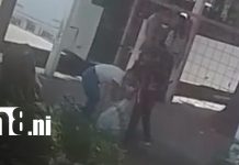 Foto: Robo de cables en una calle de Managua / TN8
