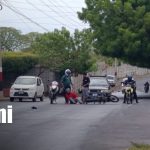 Managua: Varios accidentes por derrame de aceite en sector de la Rotonda El Periodista Foto: Derrame de aceite en sector de Bosque de Nejapa hacia Rotonda El Periodista, Managua / TN8