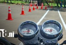 Foto: Nuevo circuito para examen práctico de motocicletas en Managua / TN8