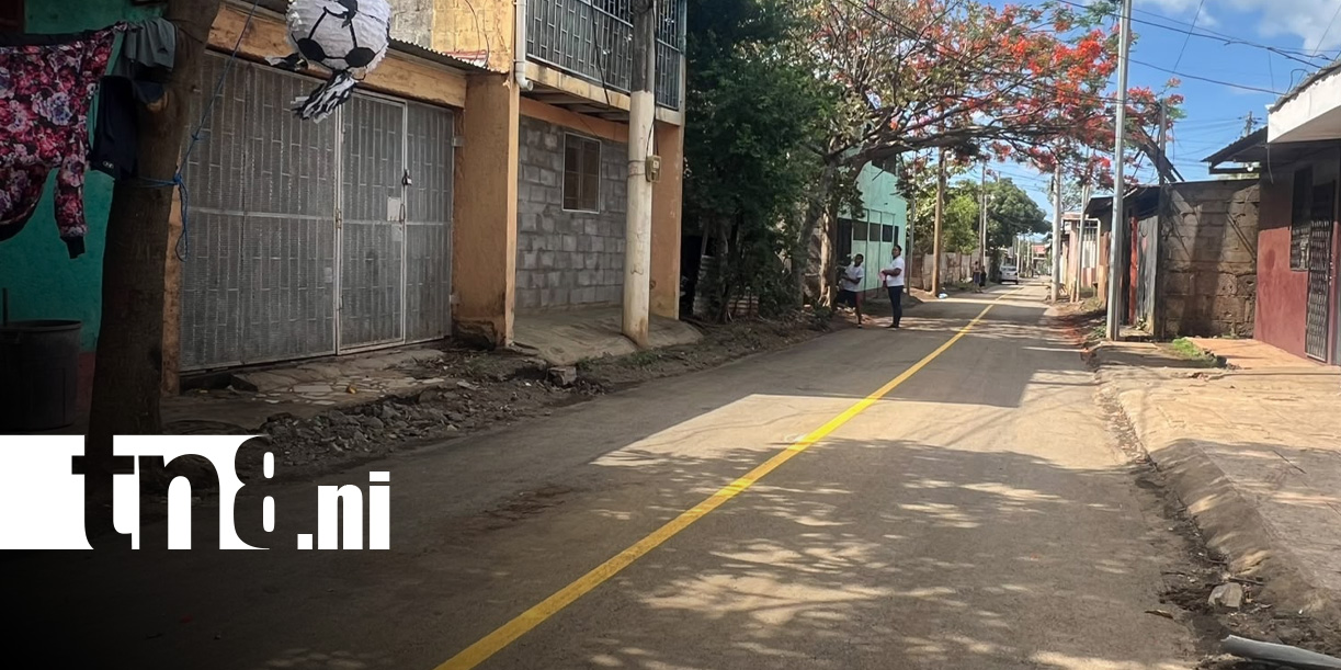 Foto: Mejoramiento vial en Villa Reconciliación Sur, Managua / TN8
