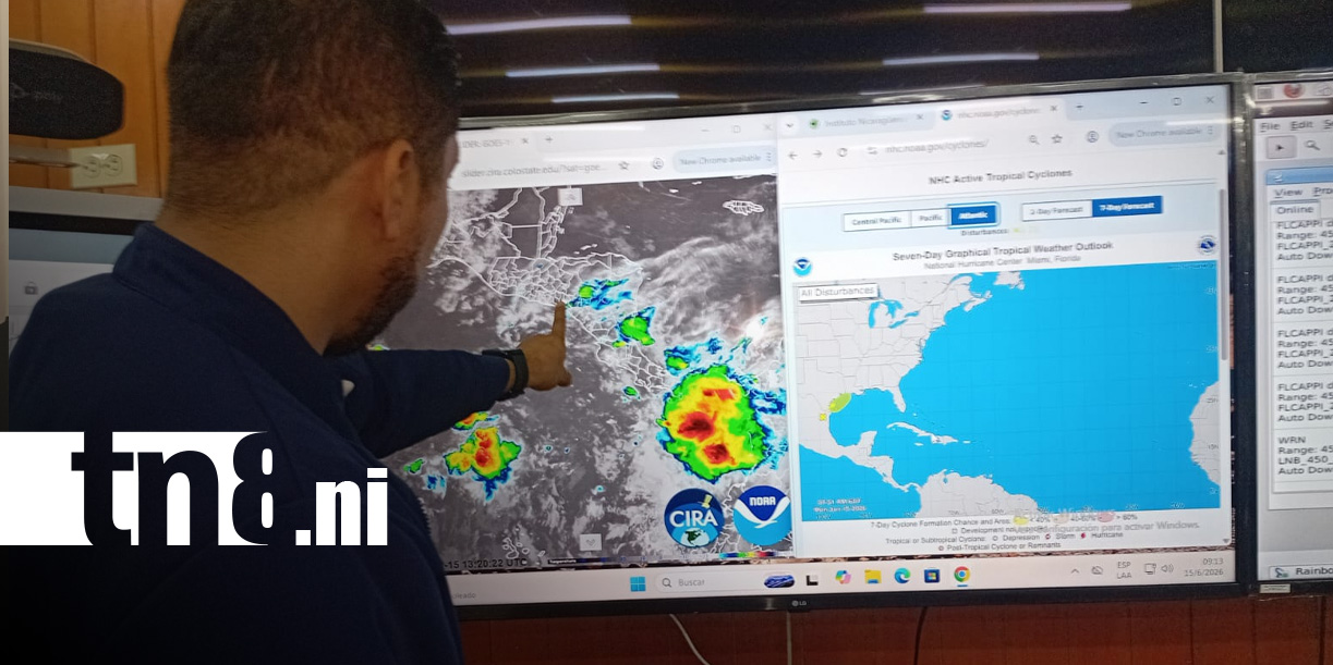 Foto: Pronóstico del clima en Nicaragua / TN8