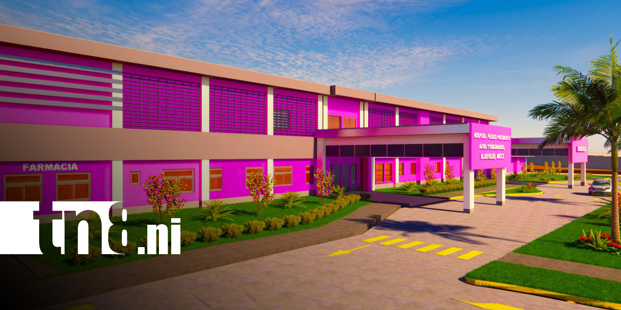 Foto: Diseño del nuevo hospital que se construirá en Bluefields