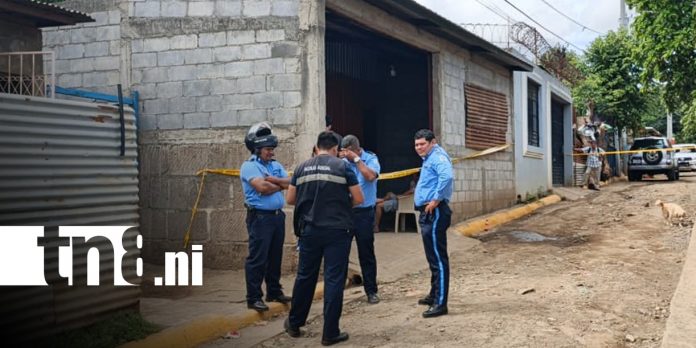 Foto: Crimen dentro de una vivienda del barrio 30 de Mayo, en Managua / TN8 Foto: Crimen dentro de una vivienda del barrio 30 de Mayo, en Managua / TN8