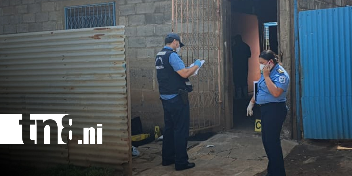 Foto: Crimen dentro de una vivienda del barrio 30 de Mayo, en Managua / TN8