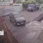Cámaras captan a una camioneta prófuga tras aparatoso accidente en Managua Foto: Accidente múltiple en Managua / TN8